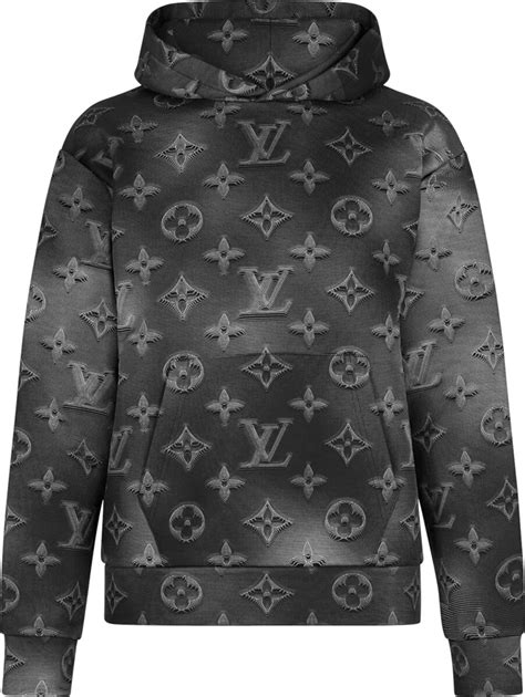 louis vuitton black monogram hoodie|louis vuitton crewneck.